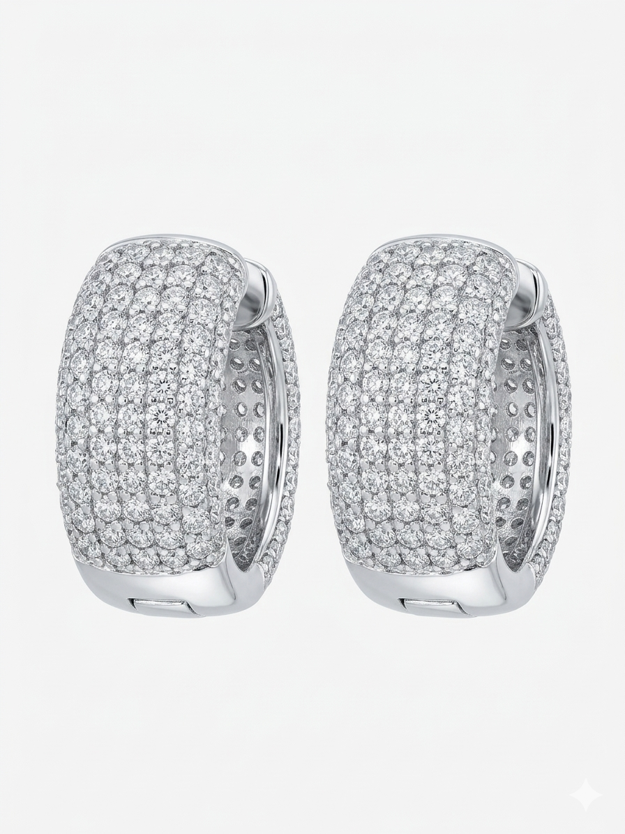Silver-Rhodium Julee (5 line)