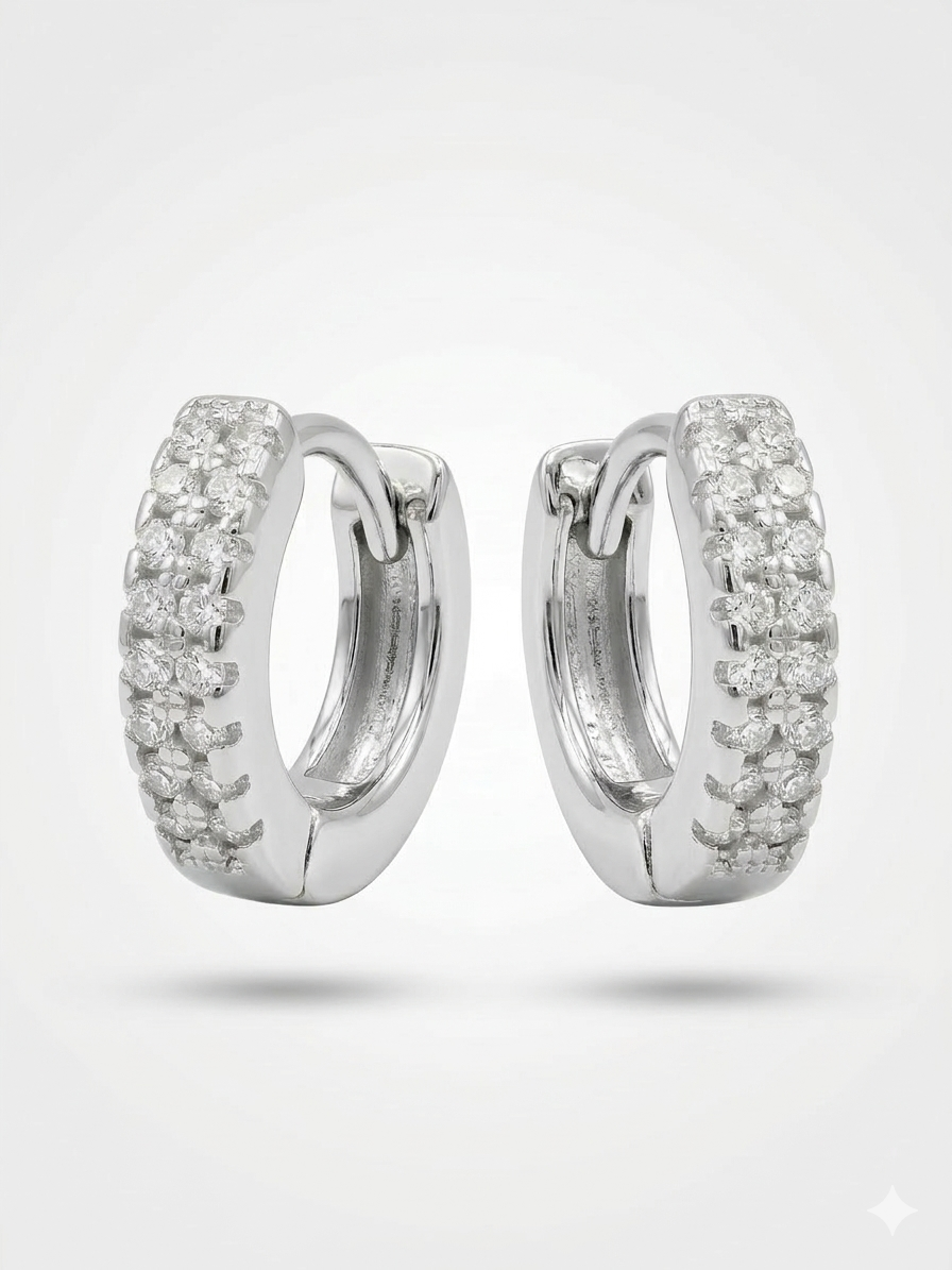 Silver-Rhodium Julee (2 line)