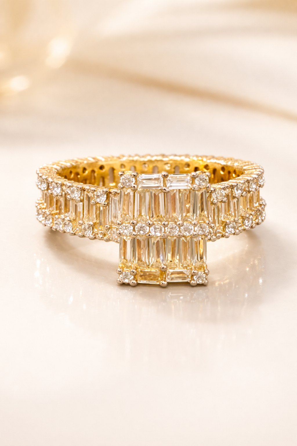 Silver-Gold Plated Ring