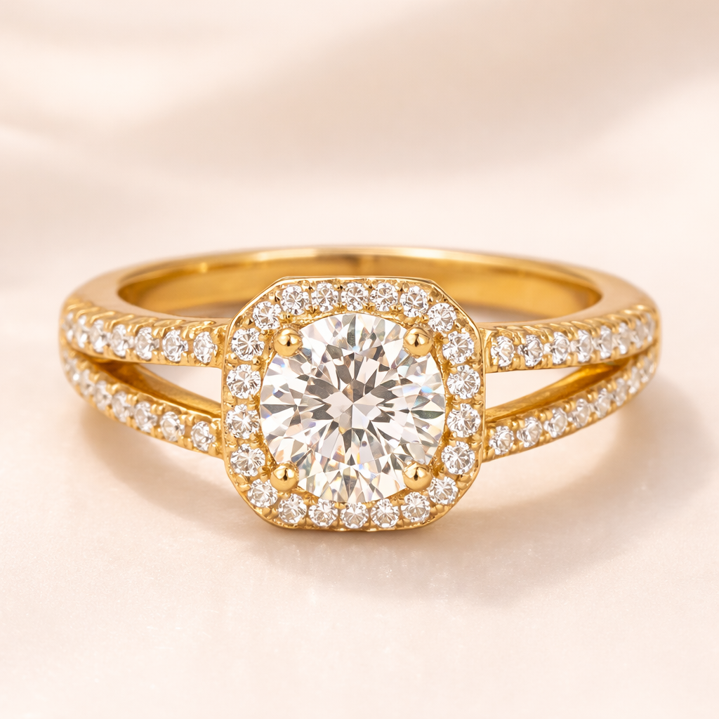 Silver-Gold Plated Ring