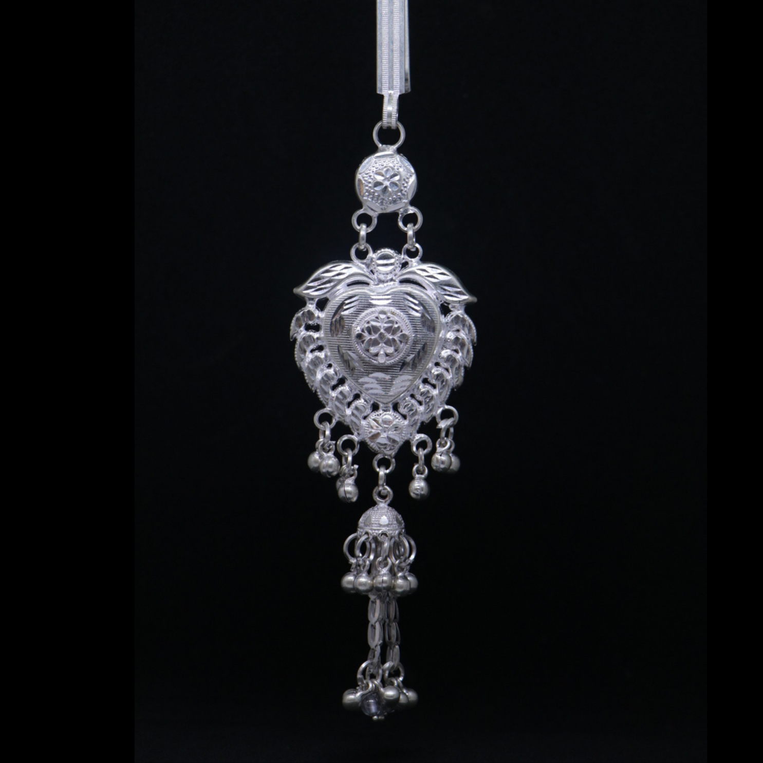 Silver Keyring Heart Medium