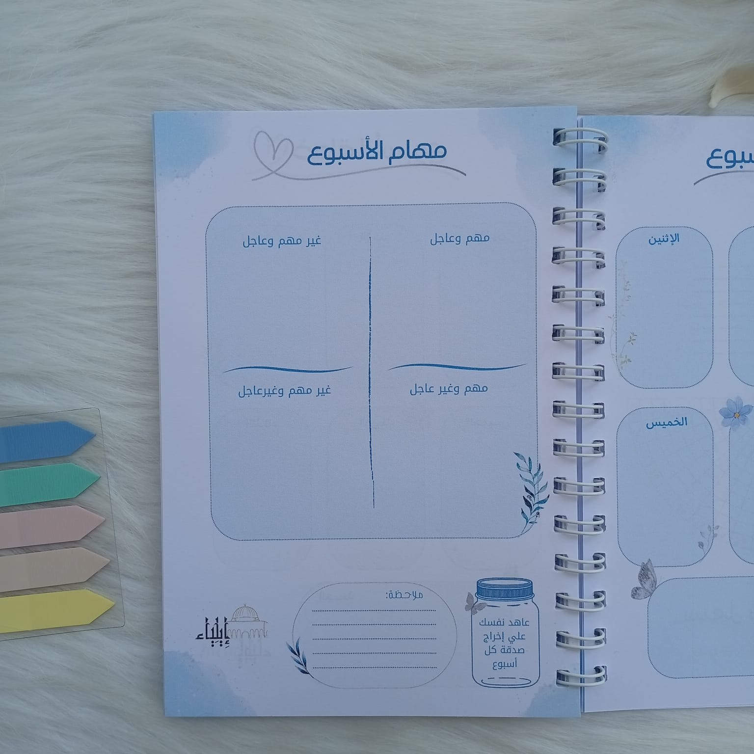 مخطط أسبوعي أزرق - متجر إيلياء - الصورة 7