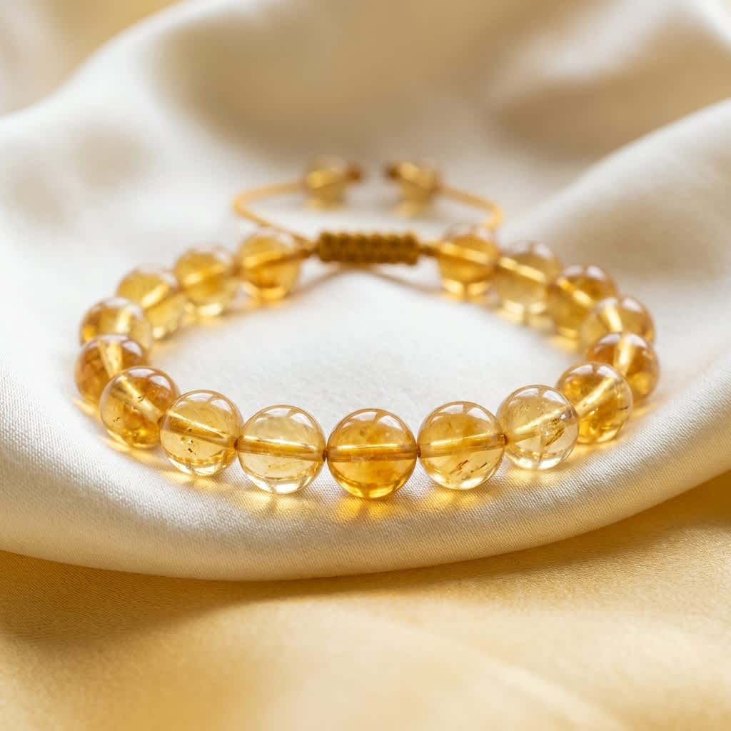 Citrine Bead Bracelet