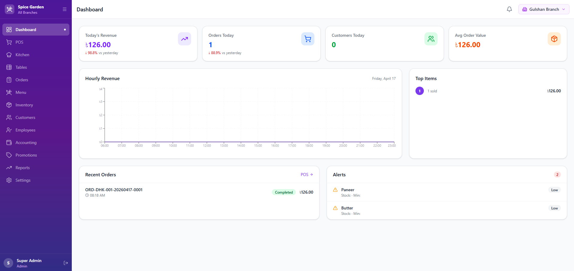 Restaurant Management System — Bangladesh SaaS