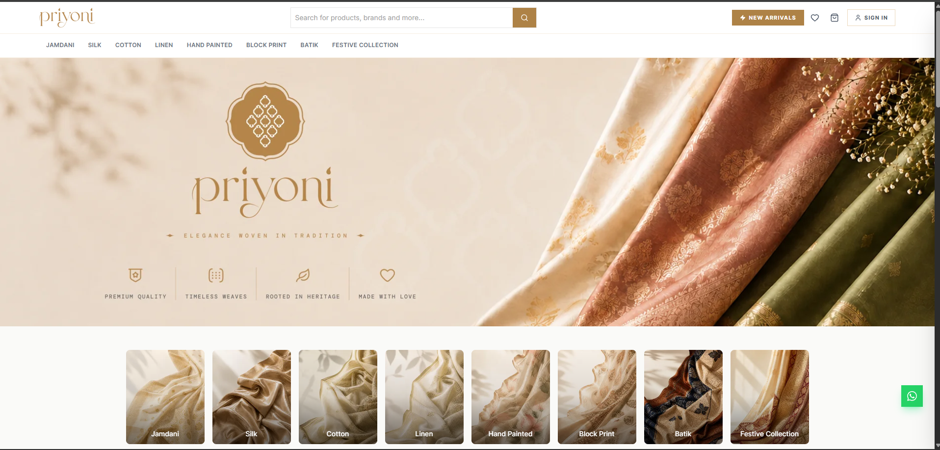 Priyoni — Modern Fashion & Lifestyle E-Commerce Platform