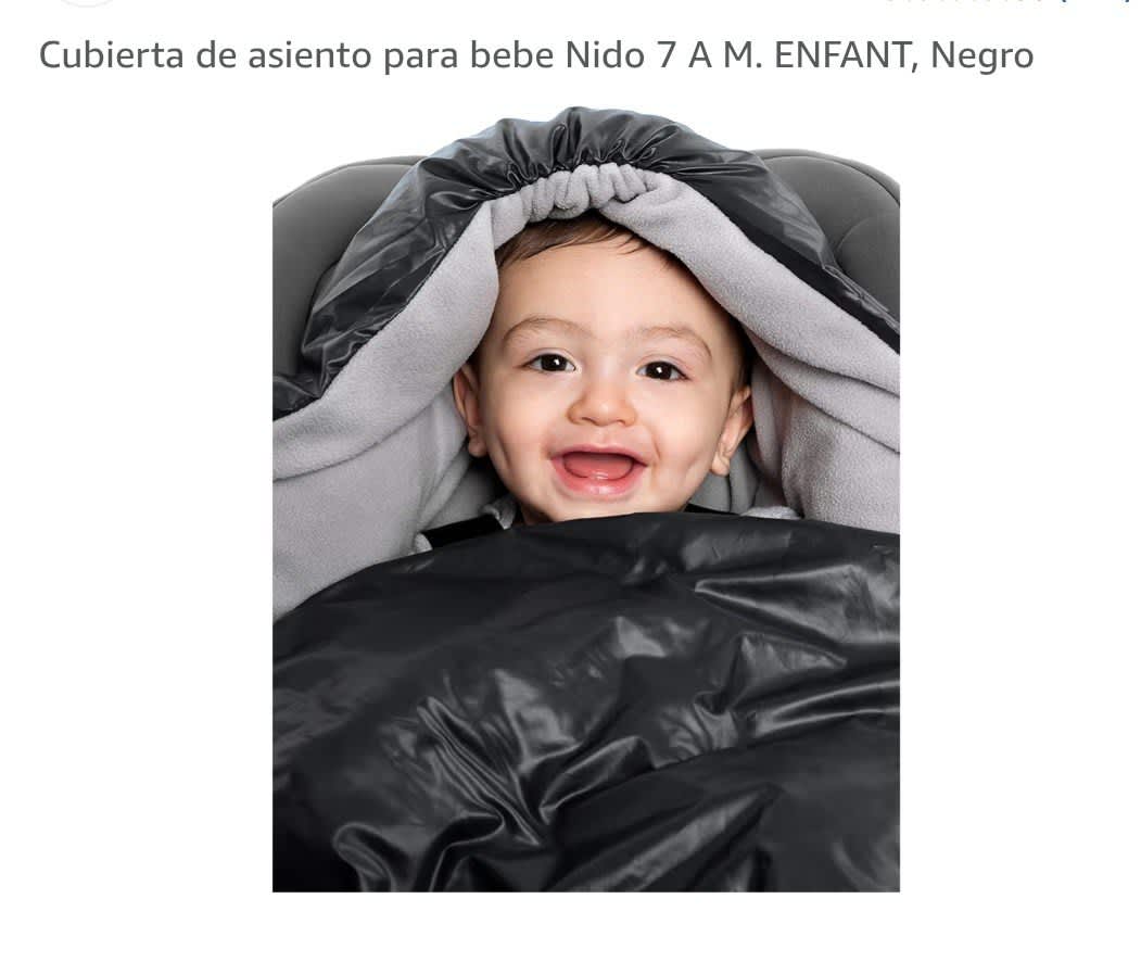 Nido Car Seat Wrap 7 A.M. ENFANT Negro 0-6M 6