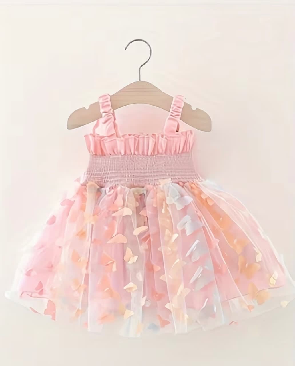 Vestido y Sandalias Mariposa para Niña 2-3 Años