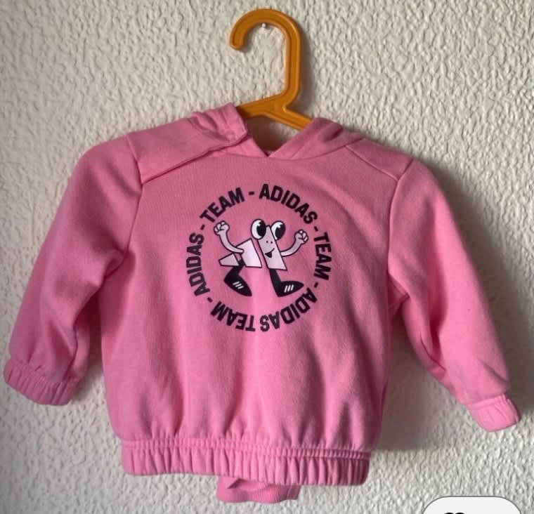 Sudadera con Capucha Adidas Rosa - Bebé 6-9m