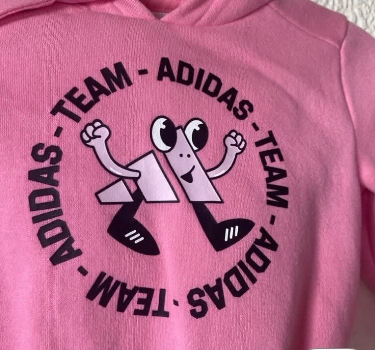Sudadera con Capucha Adidas Rosa - Bebé 6-9m 4