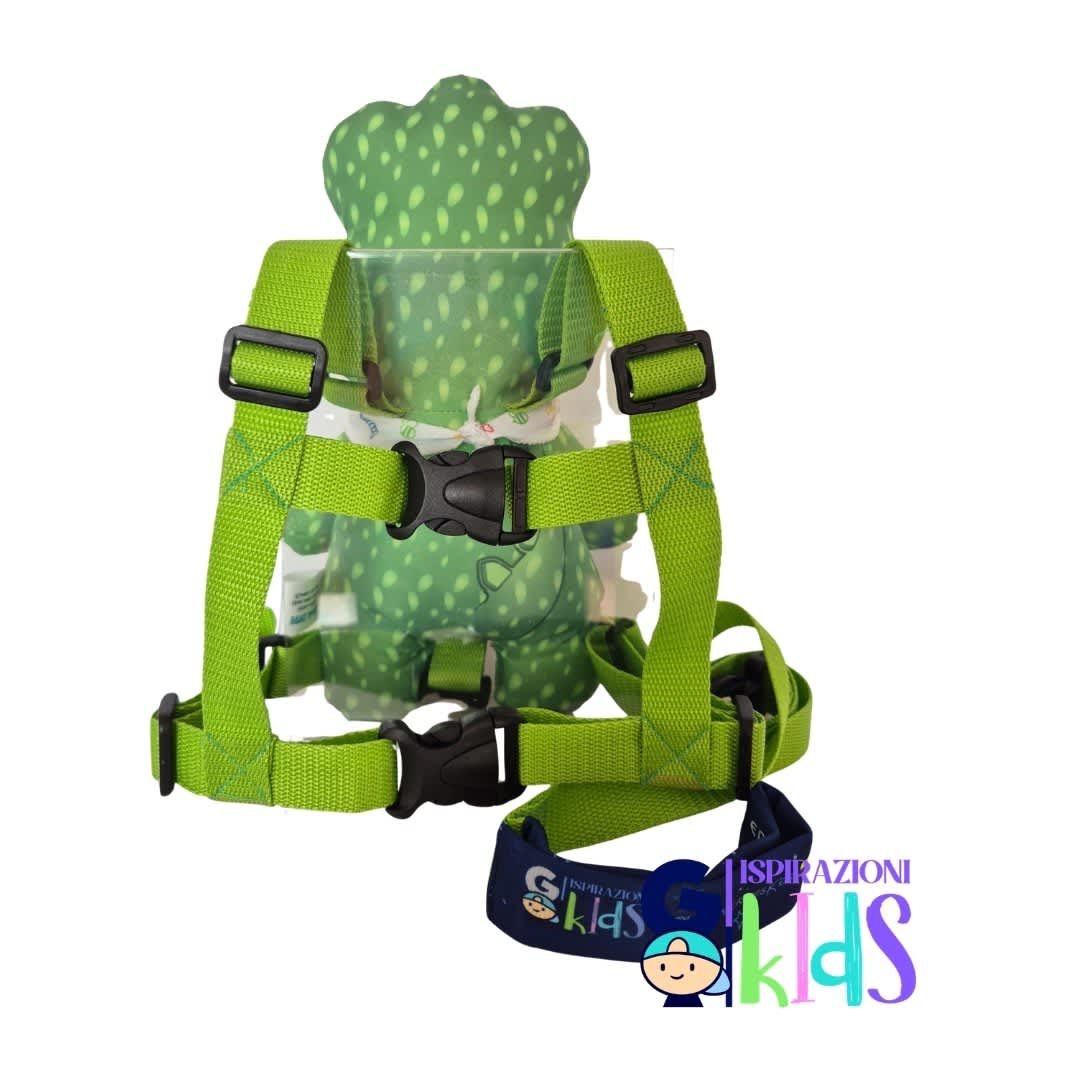 Arnes de seguridad para niños - MARCA GO ISPIRAZIONI KIDS DINOSAURIO T-REX VERDE