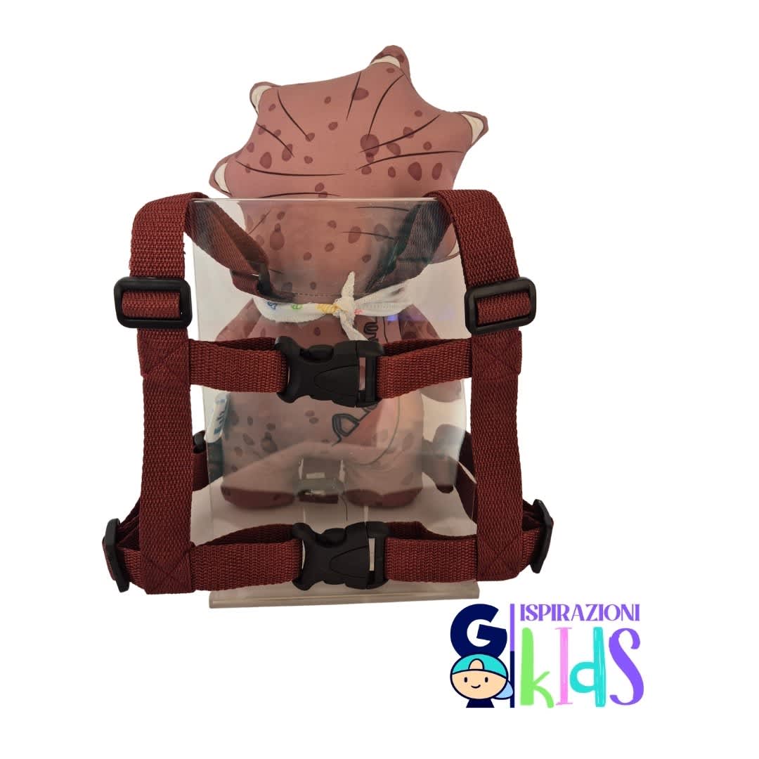 Arnes de seguridad para niños - MARCA GO ISPIRAZIONI KIDS DINOSAURIO TRICERAPTOS VINOTINTO