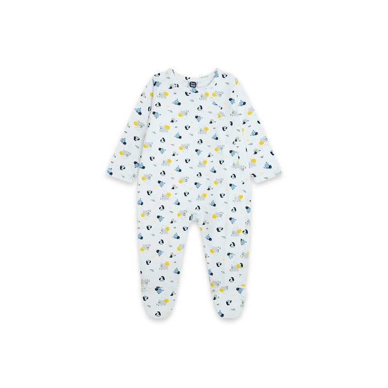 Pijama pinguinos de algodón para bebé