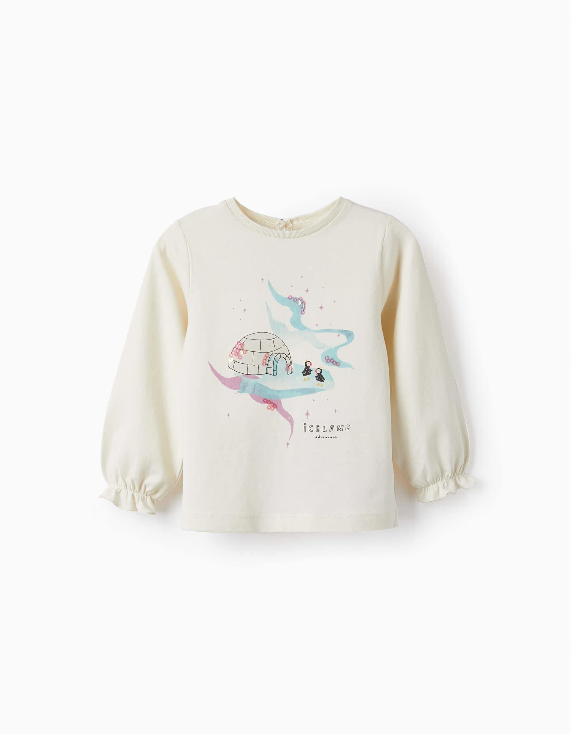Blusa algodón bebé niña