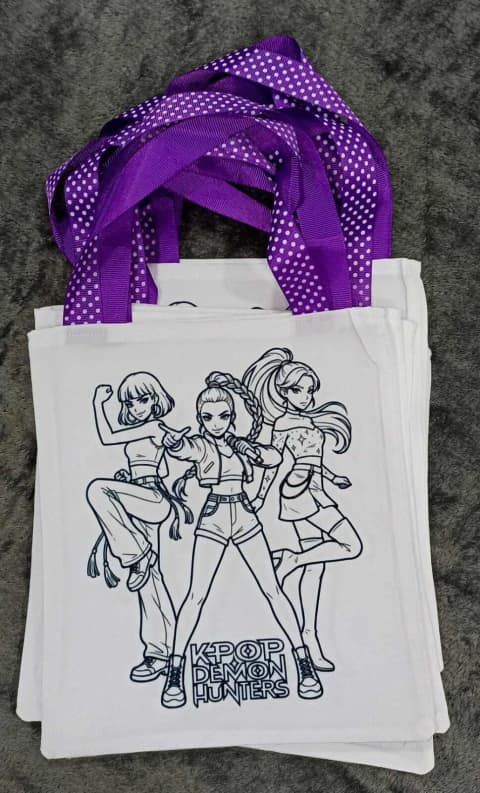 Bolsa de tela K-Pop personajes