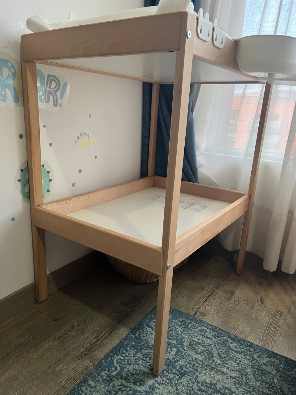 Combo IKEA cambiador madera  4