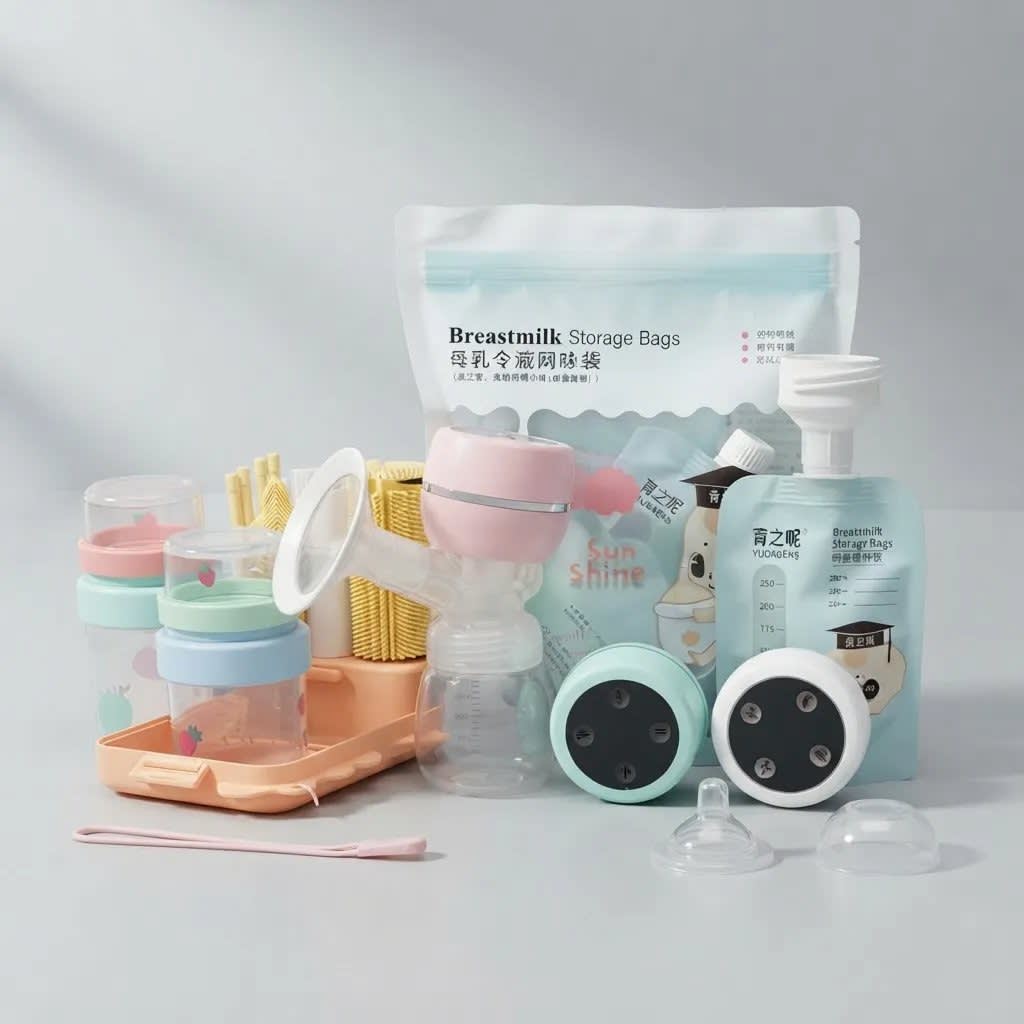 Combo Extractor Pro + Bolsas + Porta Leche + Kit De Limpieza