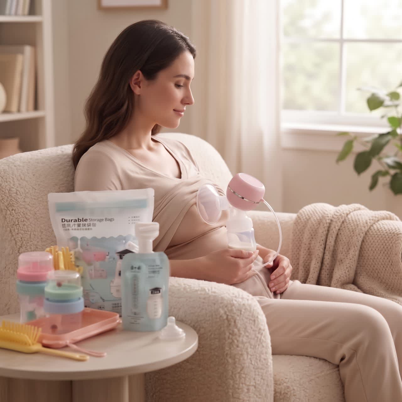 Combo Extractor Pro + Bolsas + Porta Leche + Kit De Limpieza 3