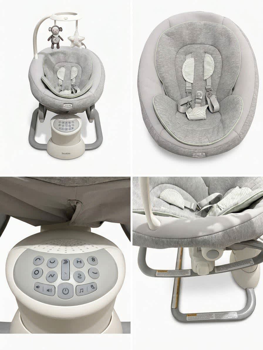 Mecedora Eléctrica Graco Soothe2Sway - Gris Claro 2