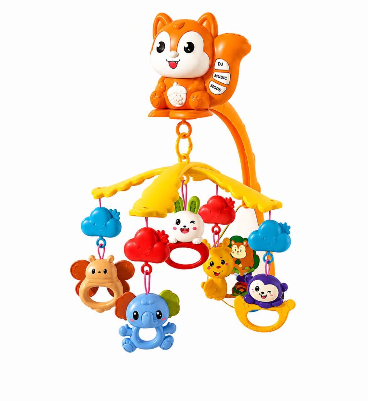 Movil Musical Para Cuna Ardilla