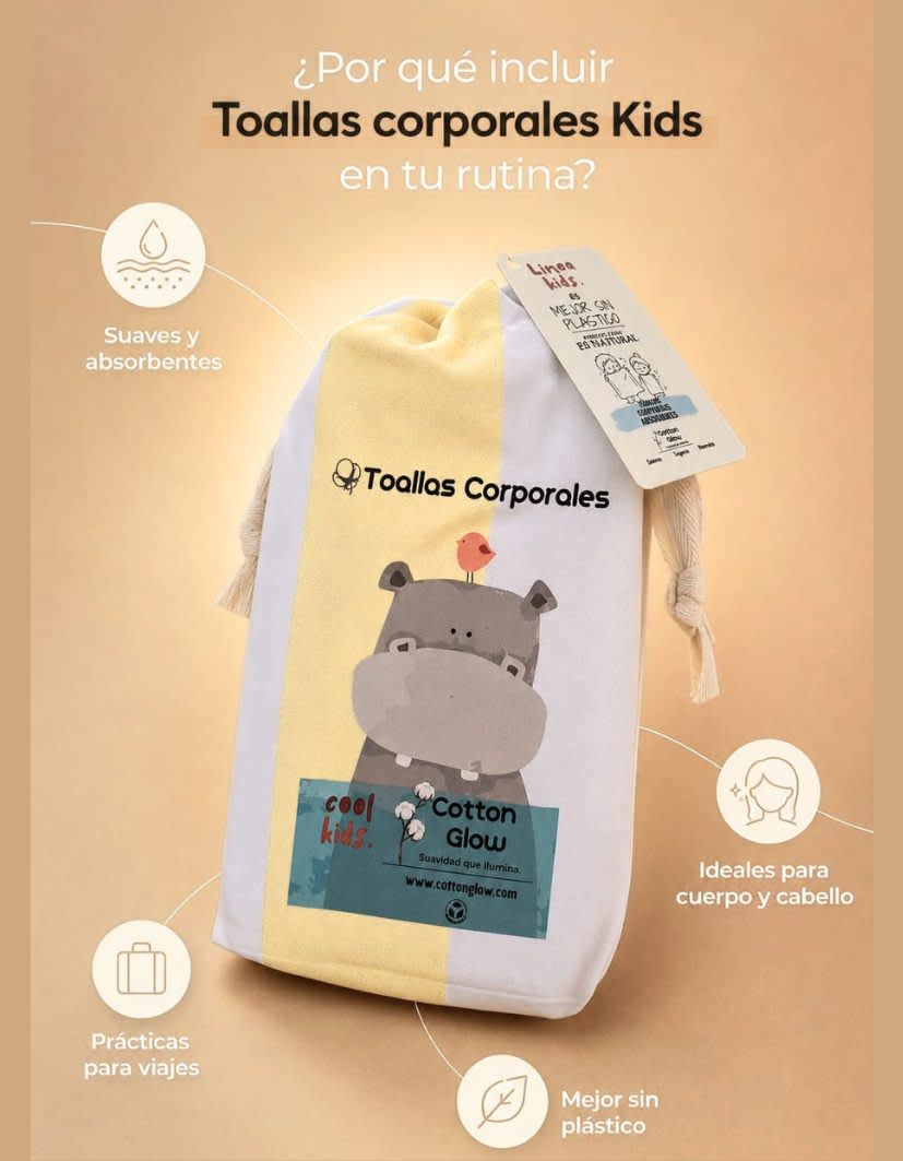 Toallas Corporales Desechables KIDS