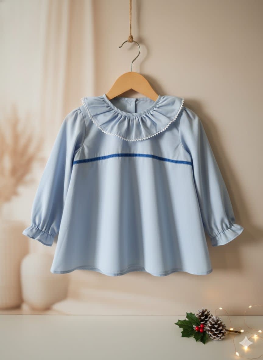 Blusa Cielo en Azul Bebé y Rosa pastel (producto nuevo) 2