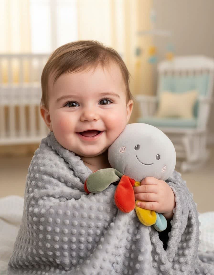 Cobija con Muñeco de Apego 8