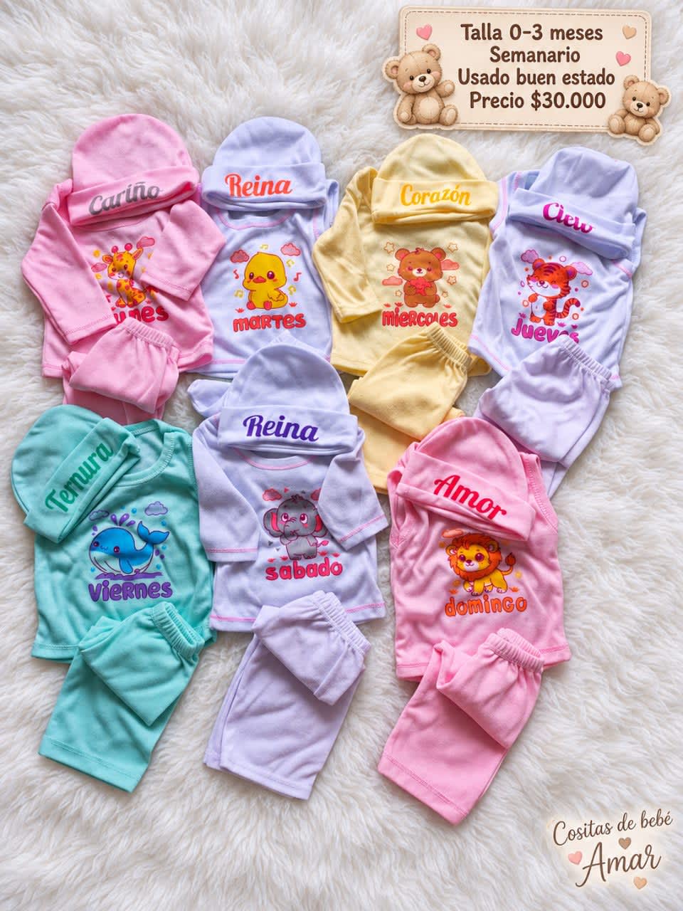 Semanario bebé niña 0-3 meses  2