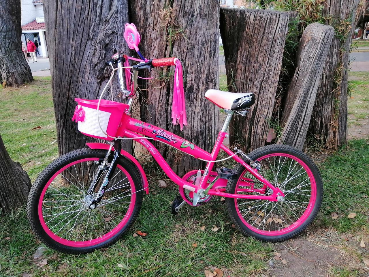 Bicicleta Milaneles Rin 20 Fucsia para Niña 3