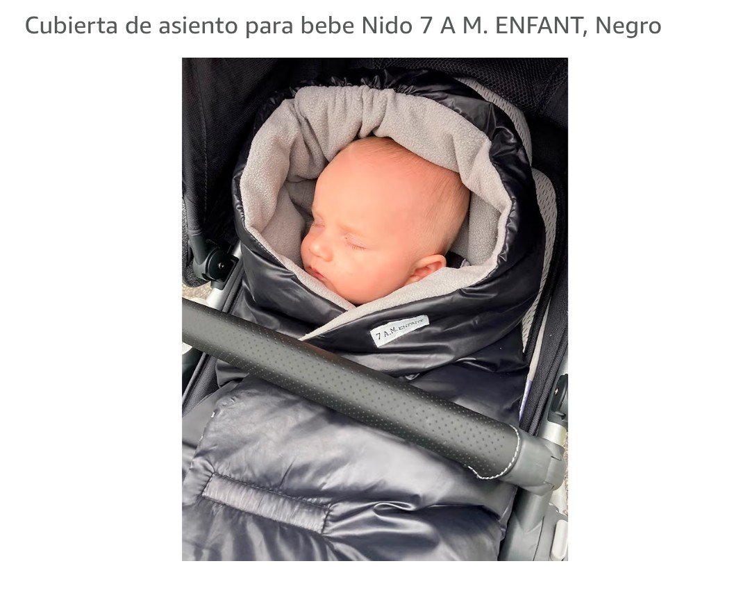 Nido Car Seat Wrap 7 A.M. ENFANT Negro 0-6M 4