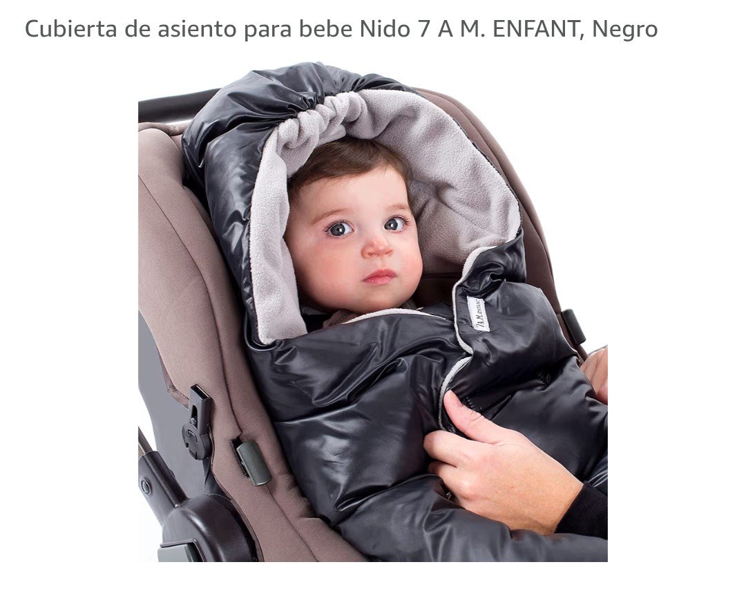 Nido Car Seat Wrap 7 A.M. ENFANT Negro 0-6M 5