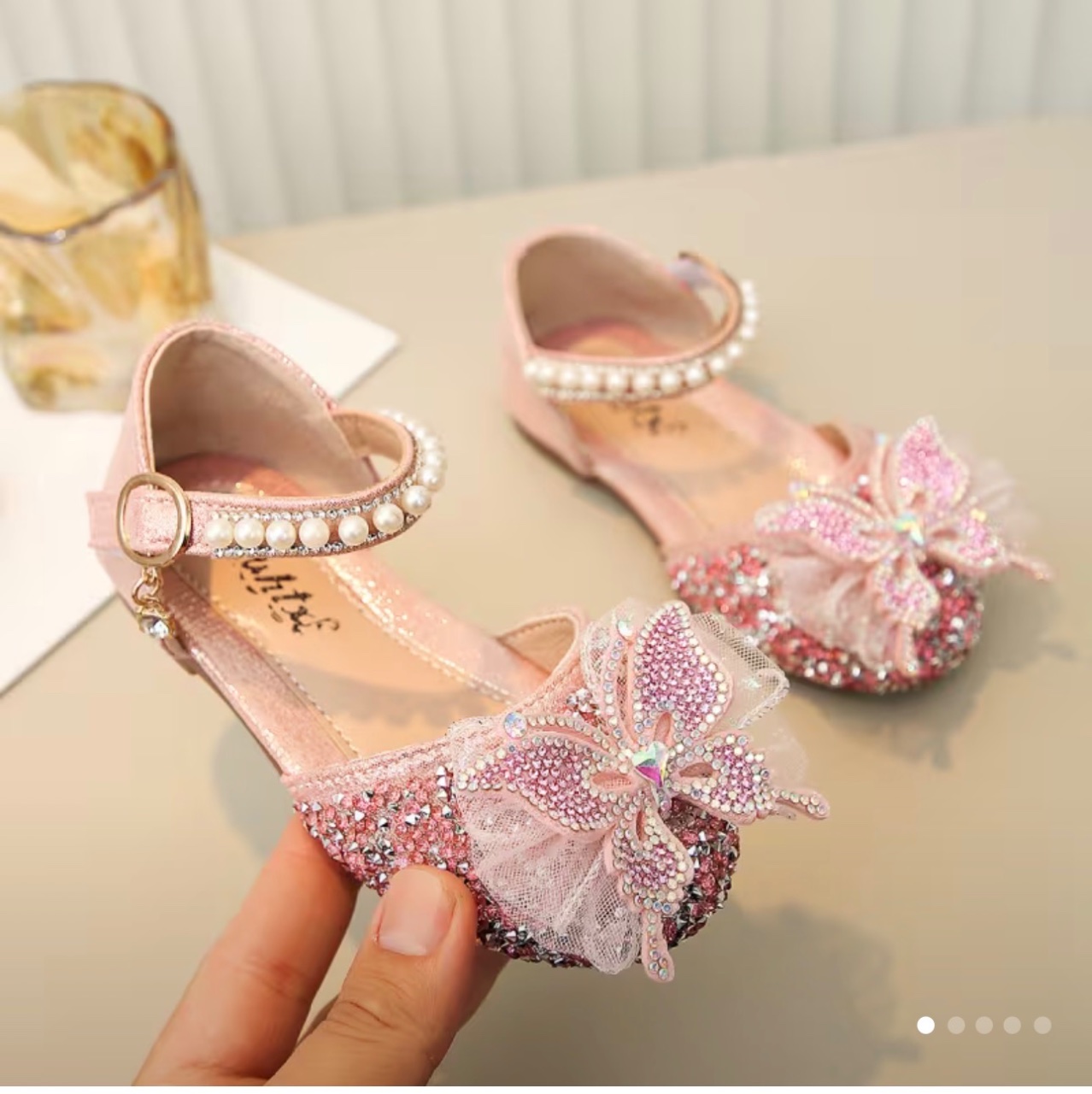 Vestido y Sandalias Mariposa para Niña 2-3 Años 4