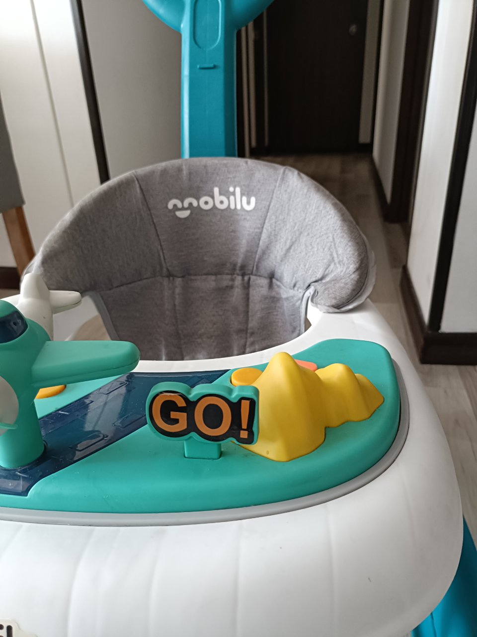 Caminador Mobilu turquesa y blanco 6-12 meses 4