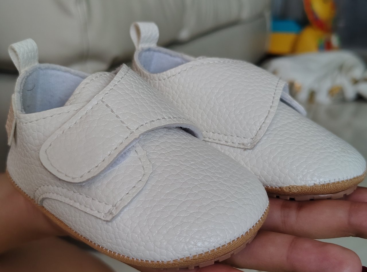 Zapatos de bebé blanco y beige - 6 pares 5