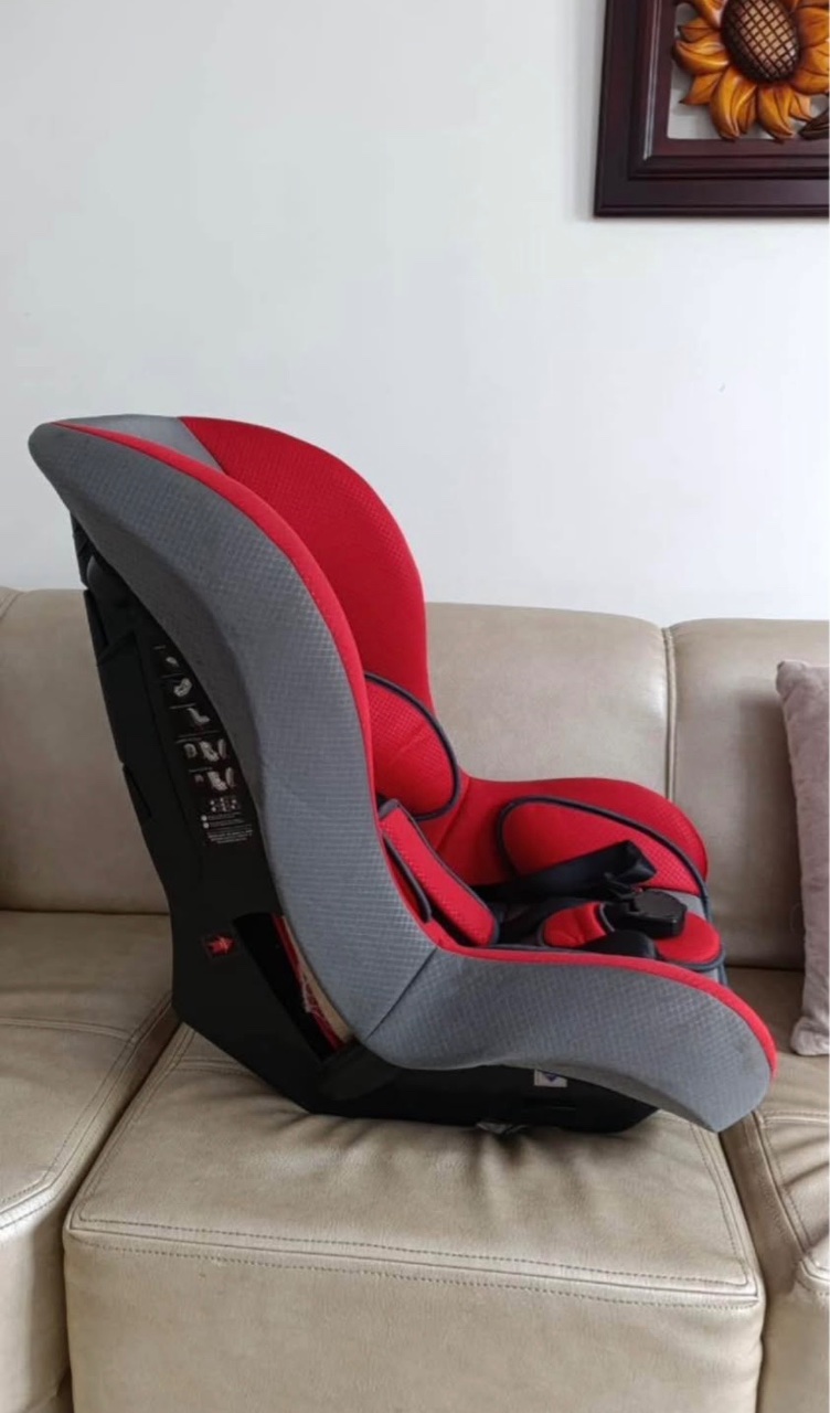 Silla de Carro Bebesil Rojo Gris Seguridad 0-4 Años