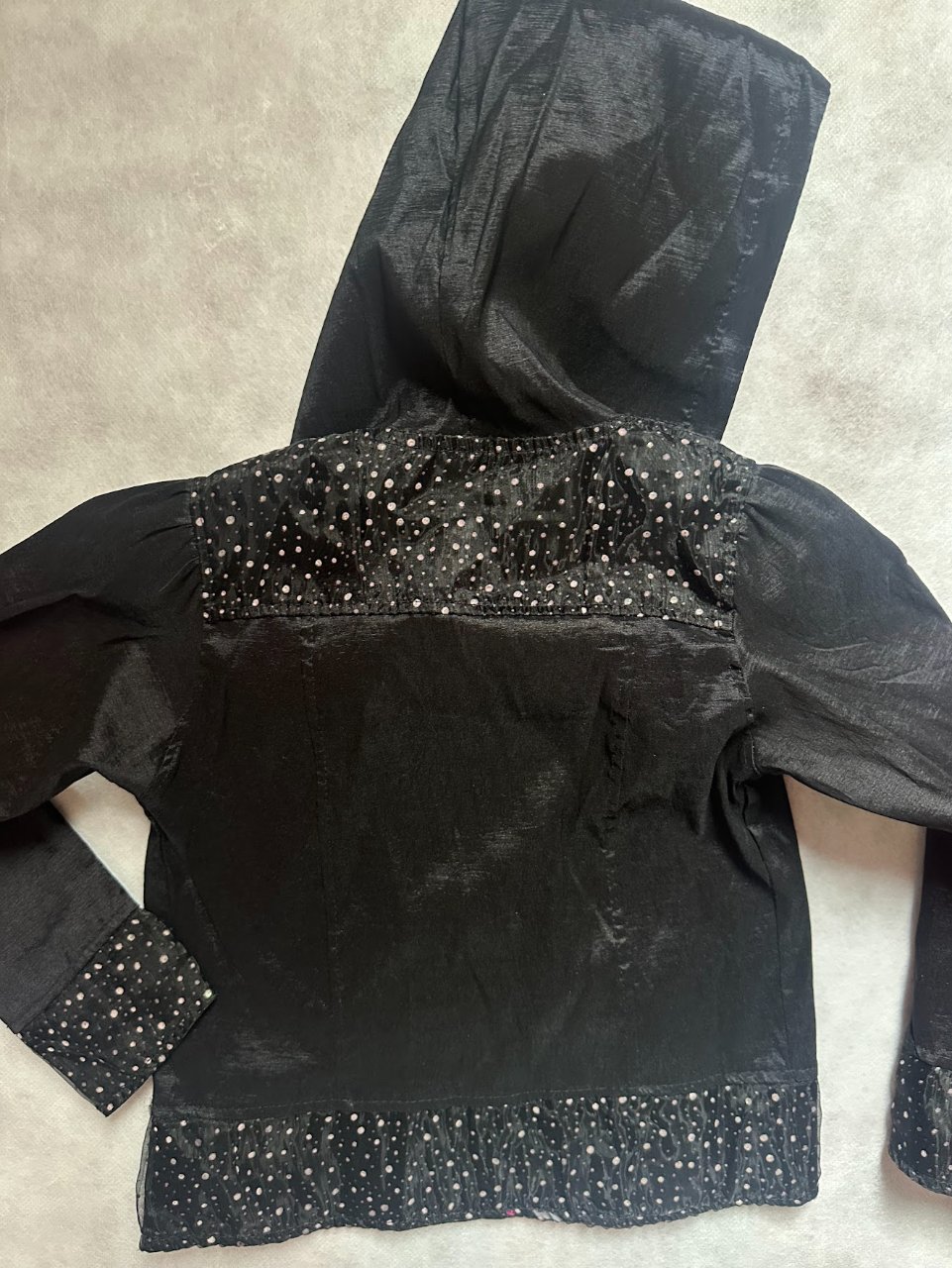 Chaqueta Negra Niña Talla 6 con Apliques Brillantes 4