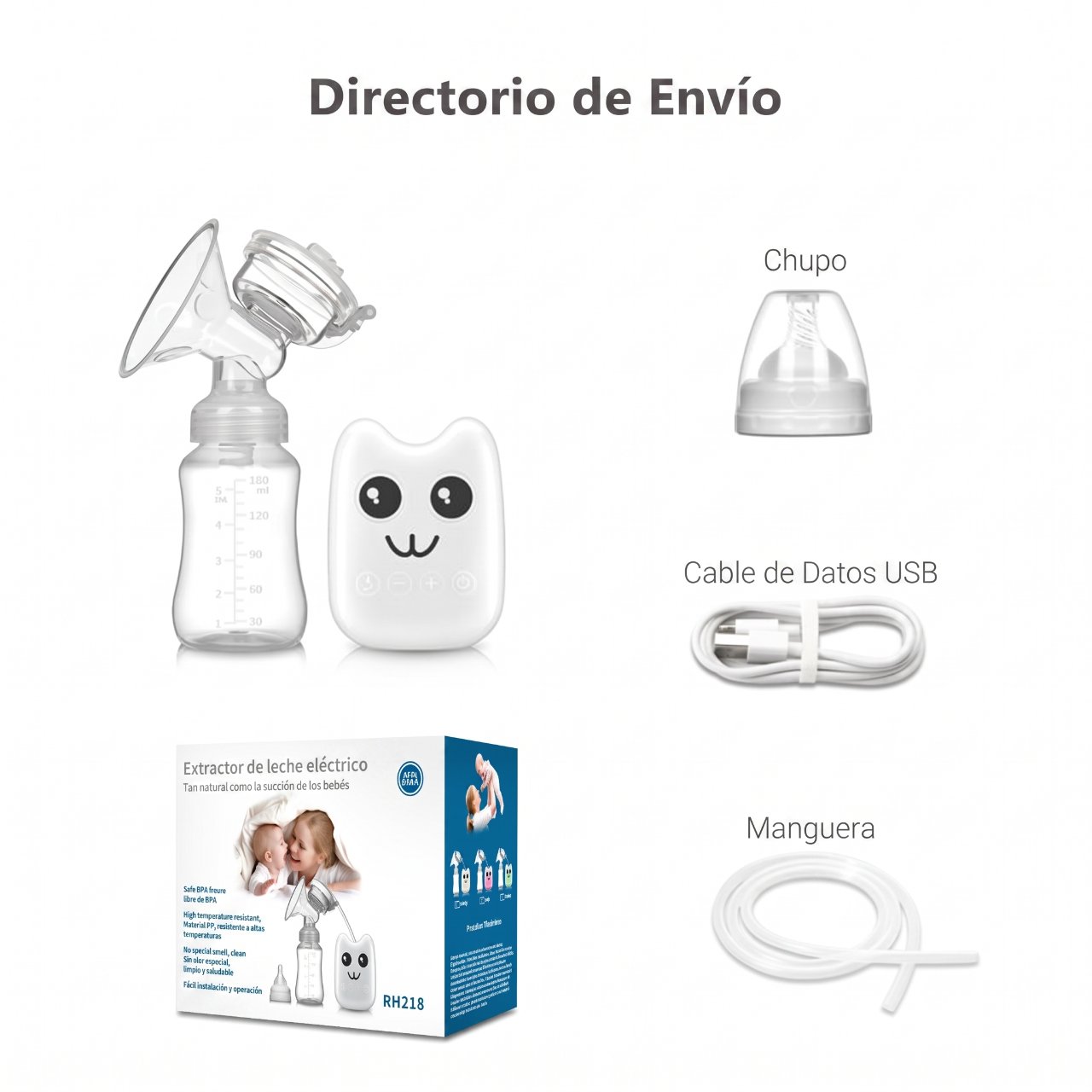 Extractor de leche eléctrico inteligente sin BPA 5