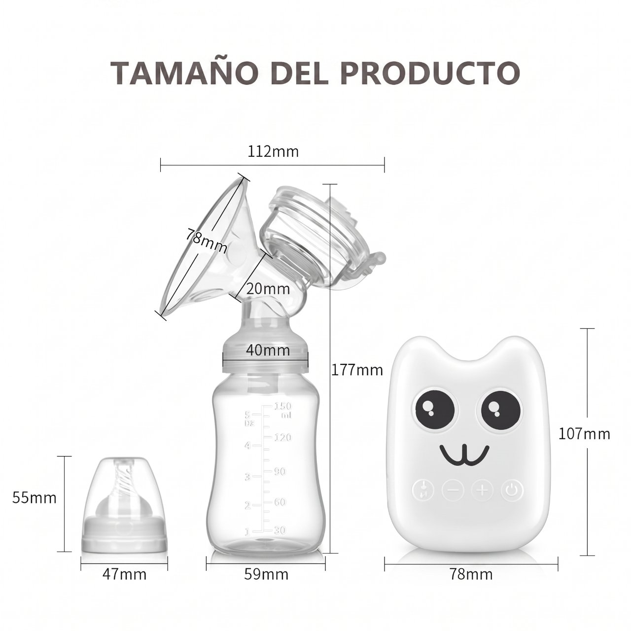 Extractor de leche eléctrico inteligente sin BPA 6