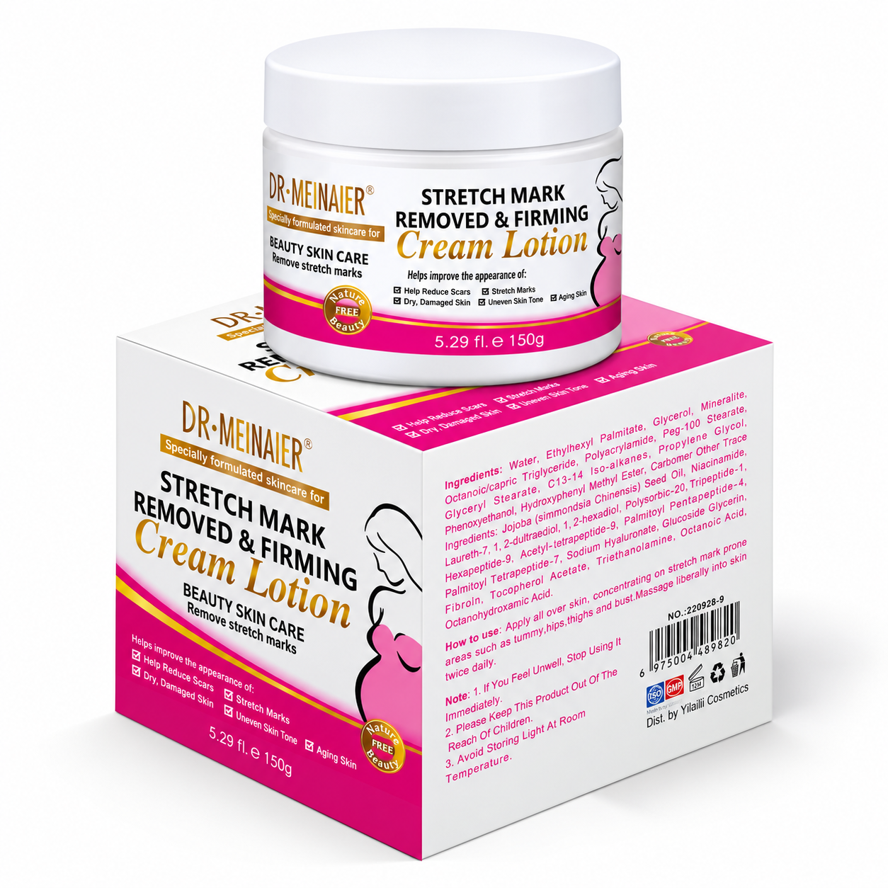 Dr. Meinaier – Crème raffermissante anti-vergetures 150 g