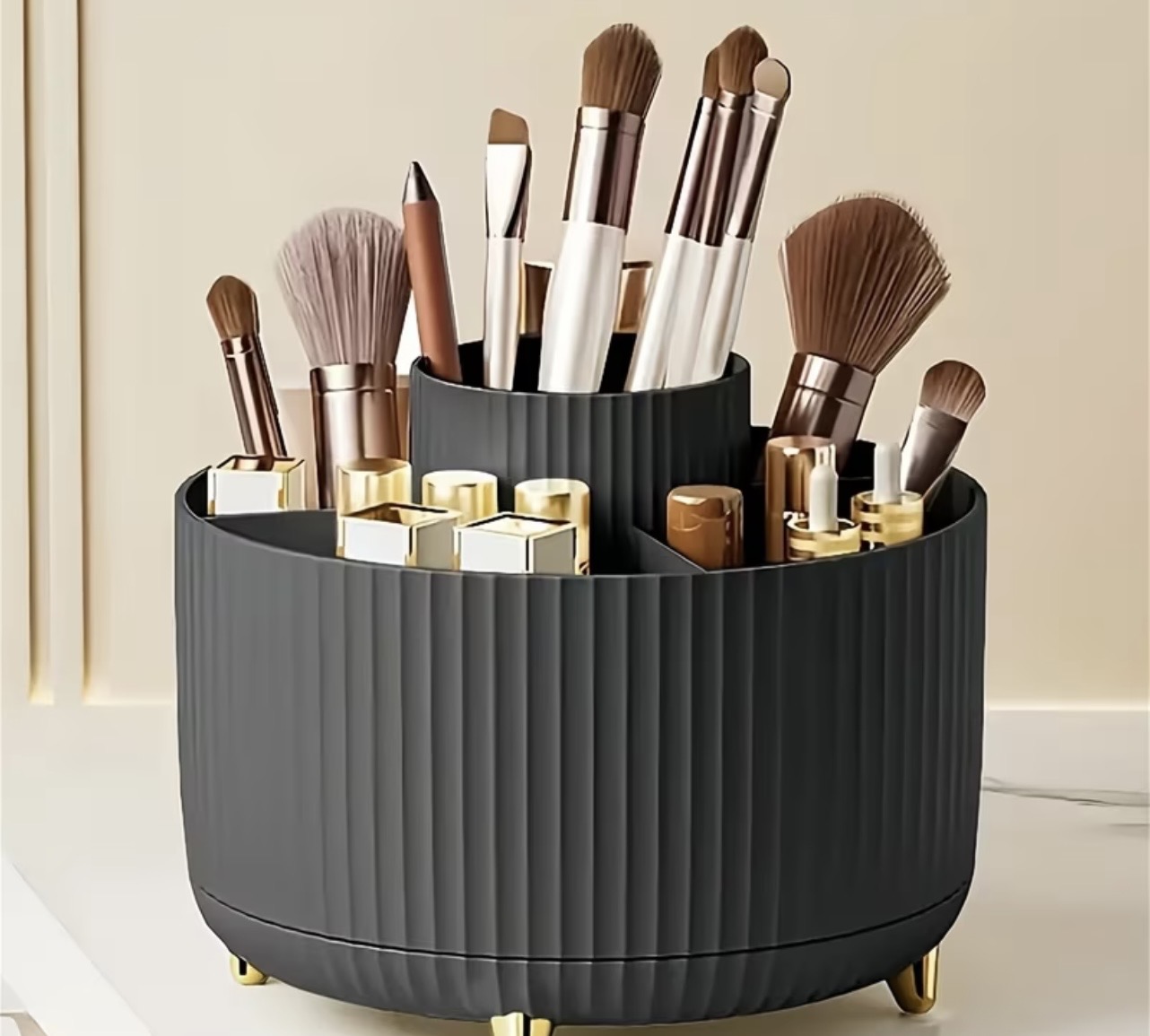 Organisateur de maquillage rotatif à 360° – Tout à portée de main
