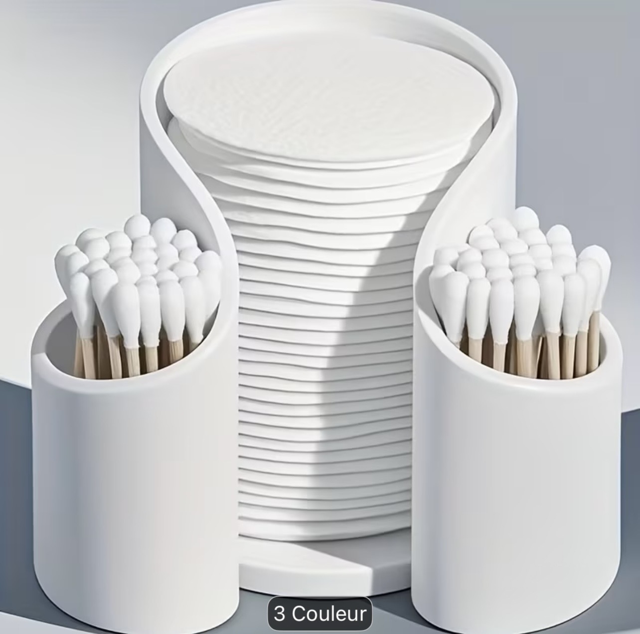 Organisateur de cotons et de pinceaux de beauté