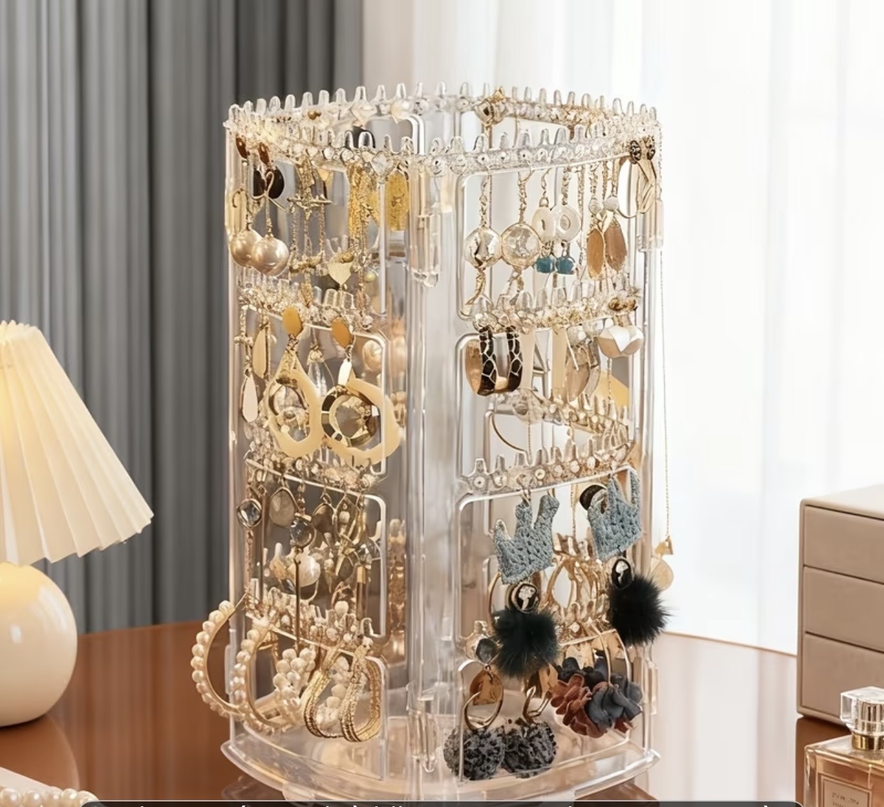 Organisateur de bijoux transparent – Élégance et rangement