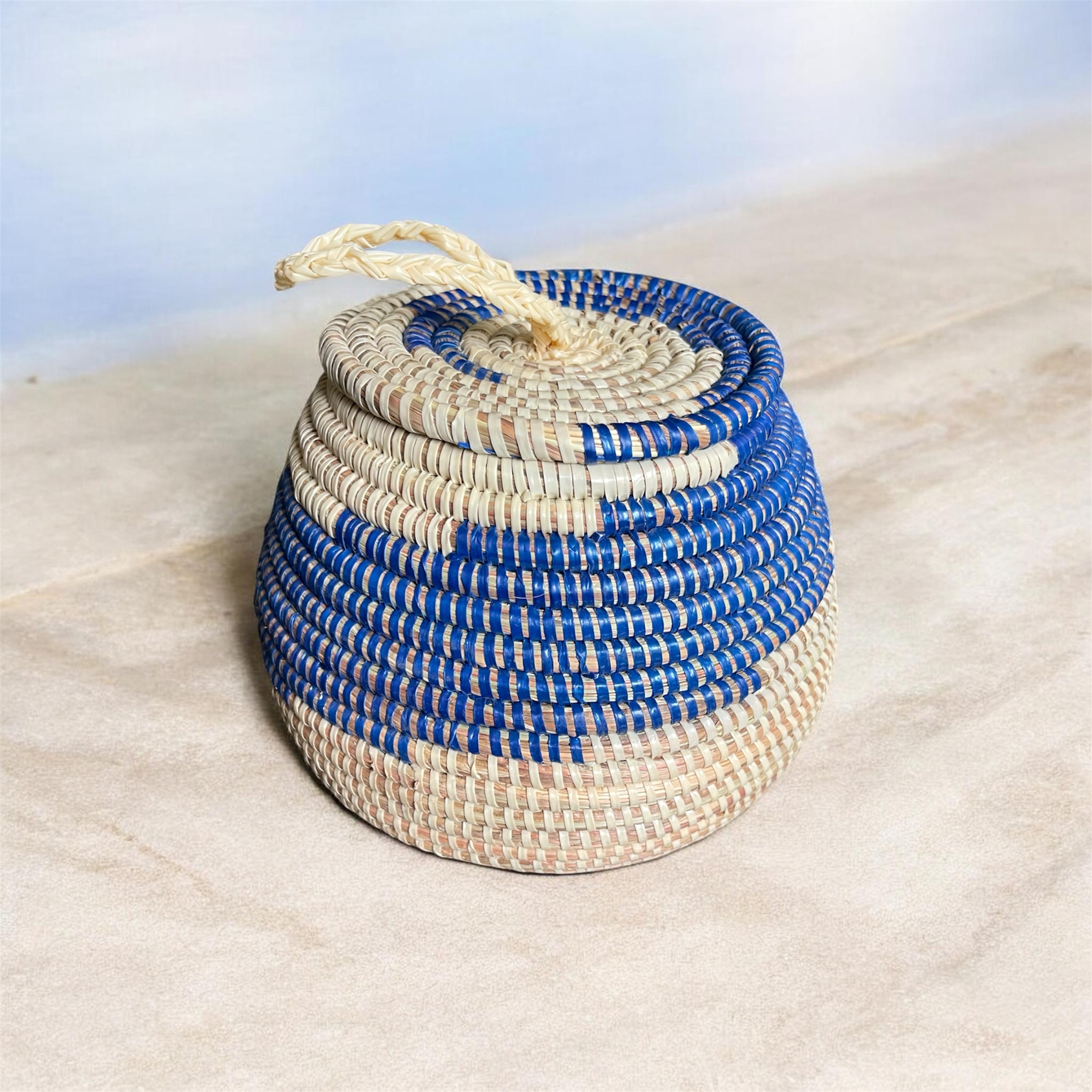 Panier art africain tisser a la main 