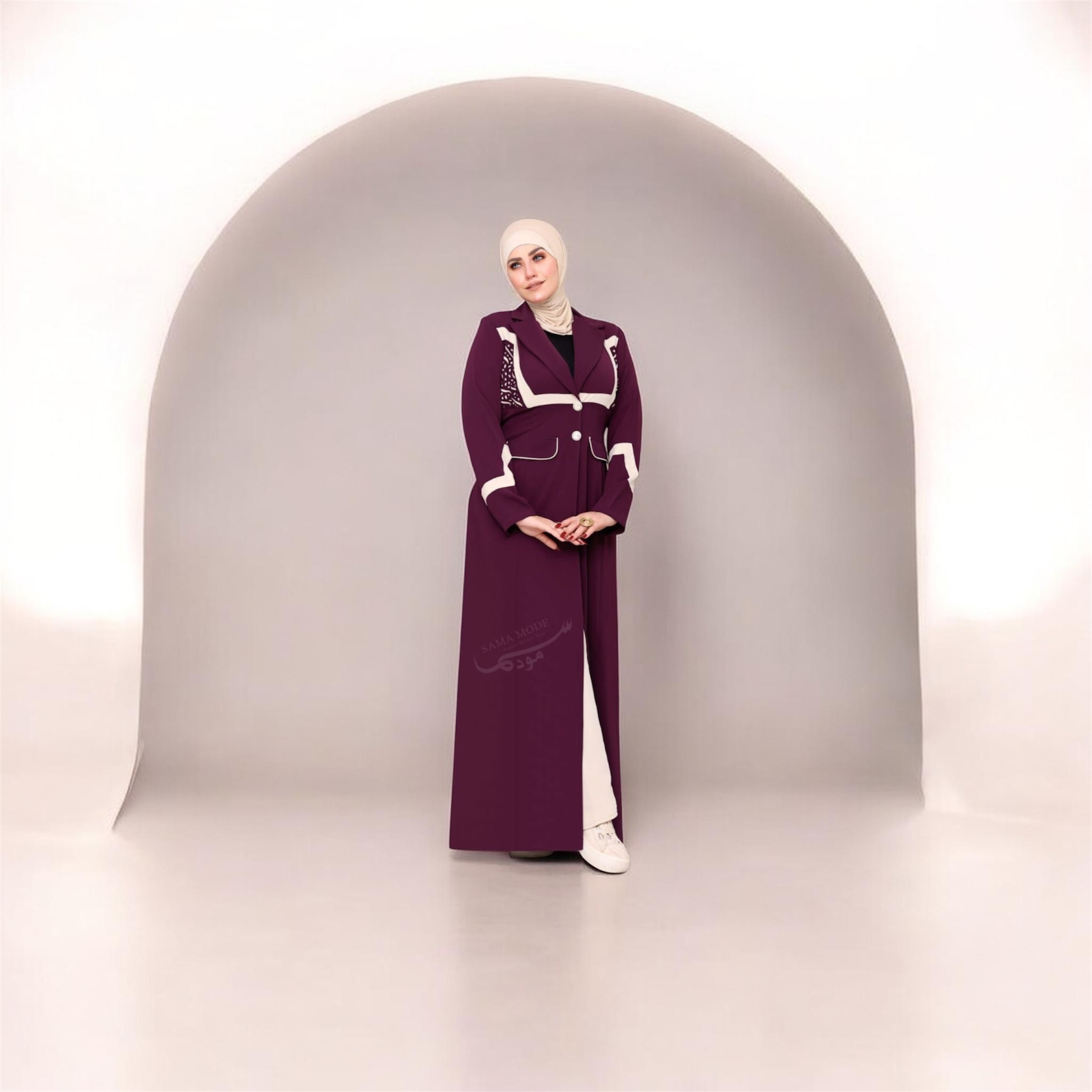 Ensemble Abaya chic et élégant