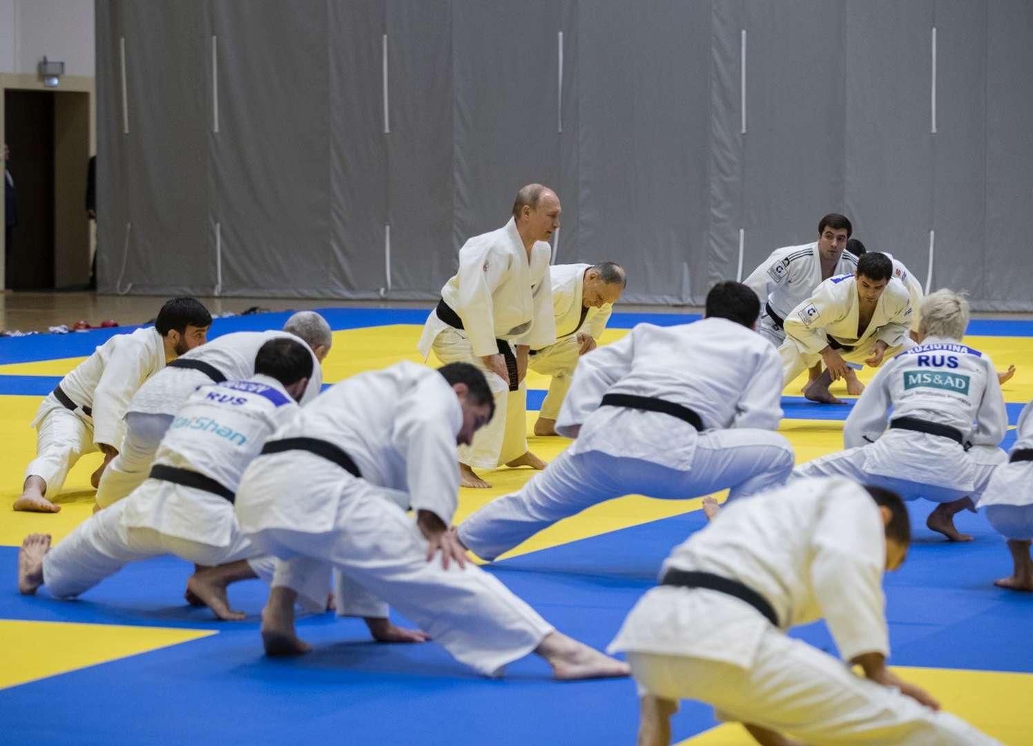 Russian Federation President Vladimir Putin Trains With National Judo Team In Sochi Ijf Org