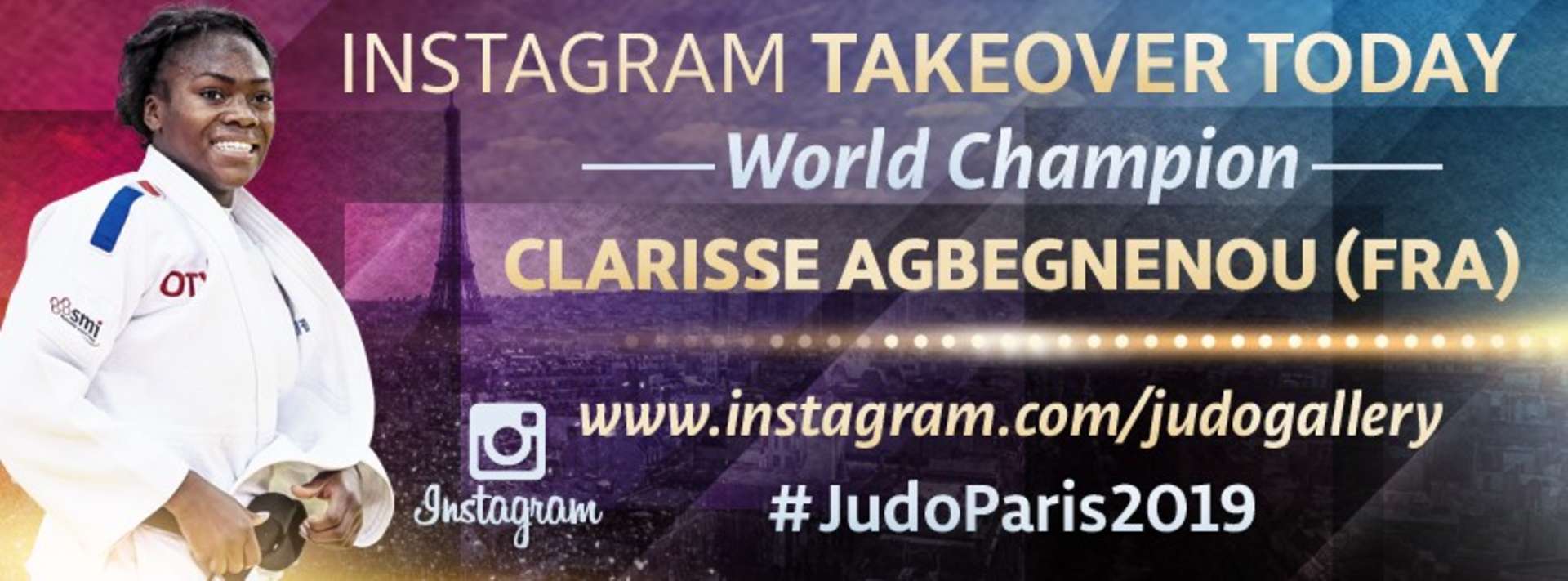 Clarisse Agbegnenou set to share her #JudoParis2019 ...