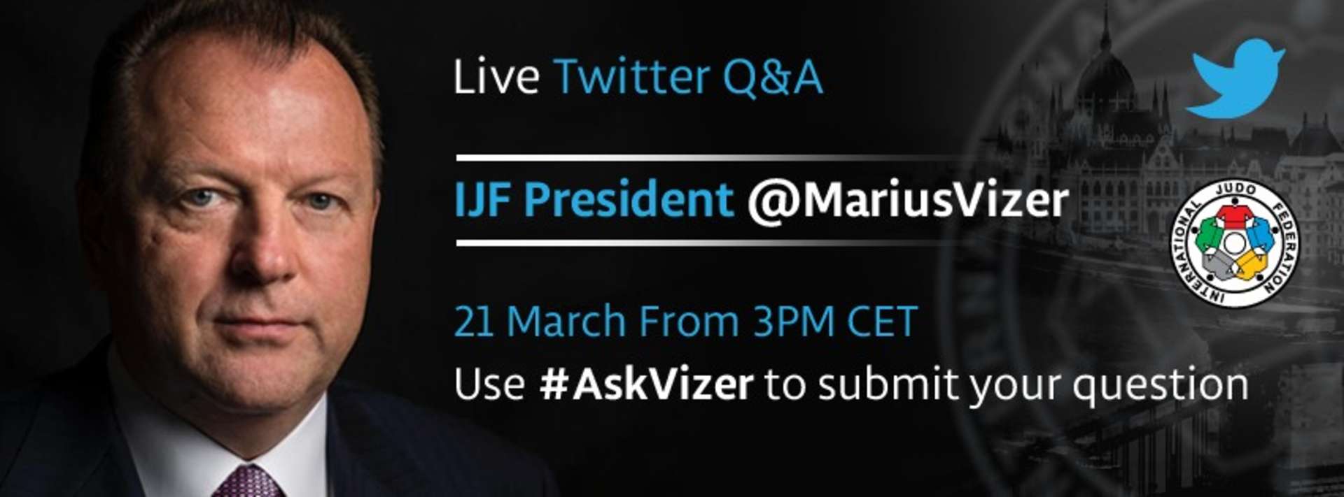 Live Twitter Q + A w IJF President on Tuesday 21 March / IJF