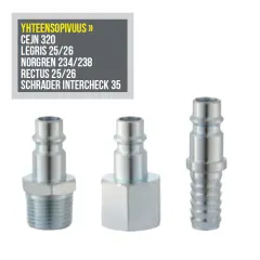 PCL XF-EURO / PISTOKKEET / EUROSTANDARDI - XF-EURO PISTOKE, LETKUKARA 13mm