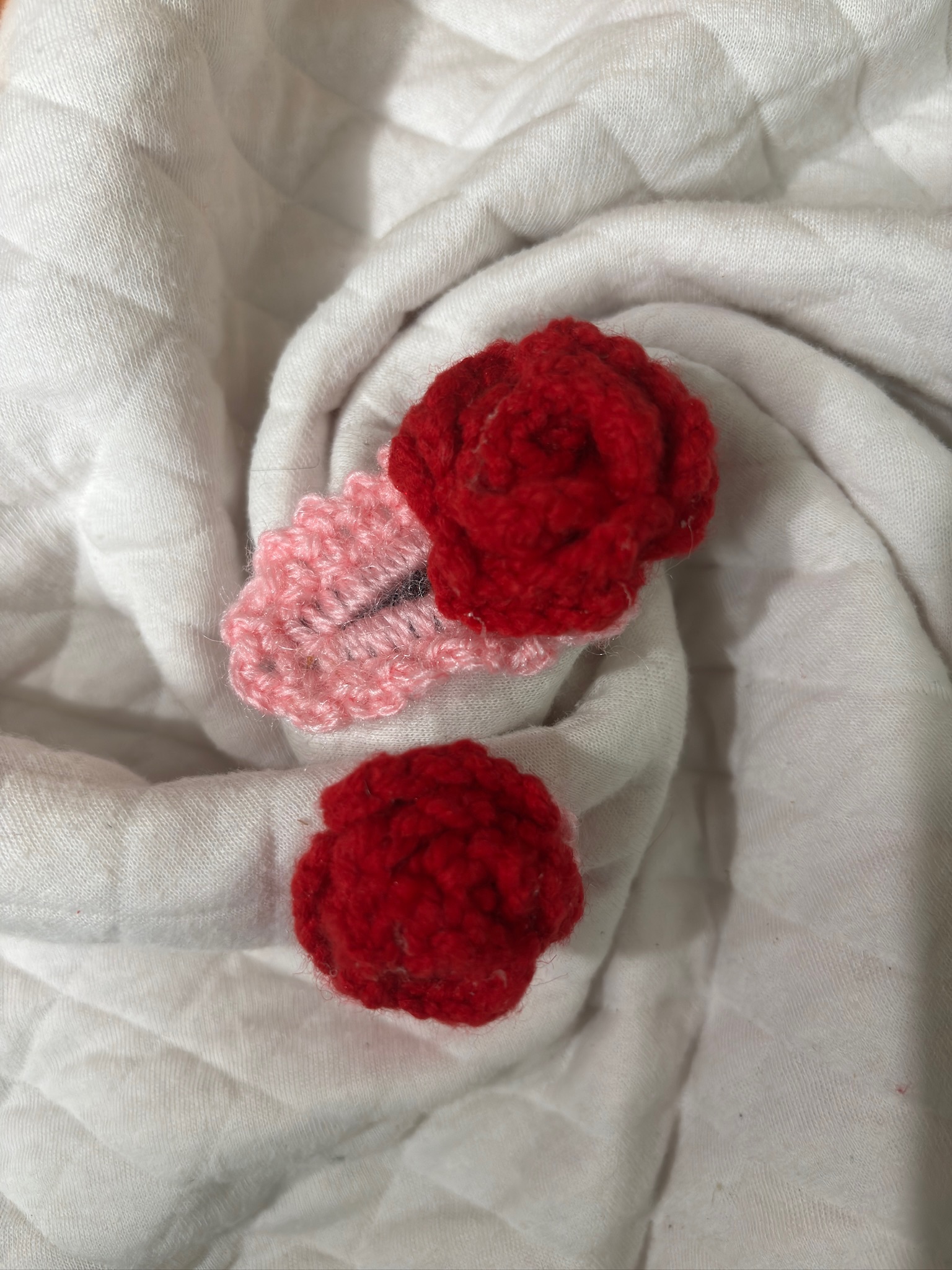 Rose Hair clips (Pair of 2)