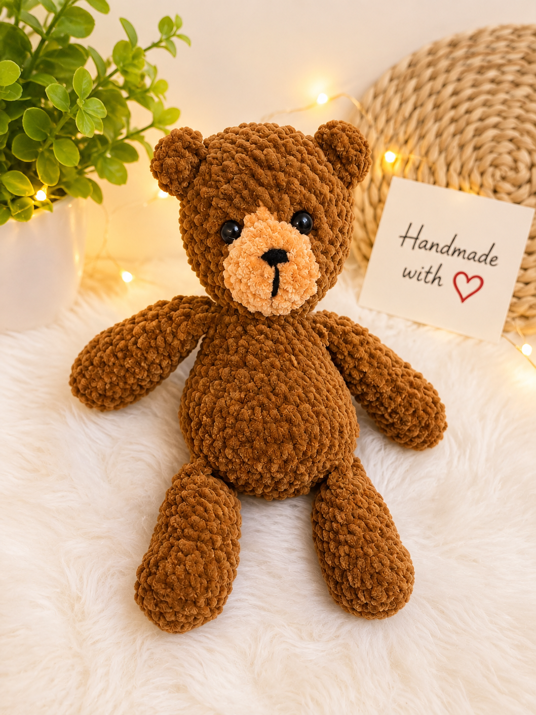 Handmade Mr. Bean Crochet Doll – Cute Amigurumi Soft Toy