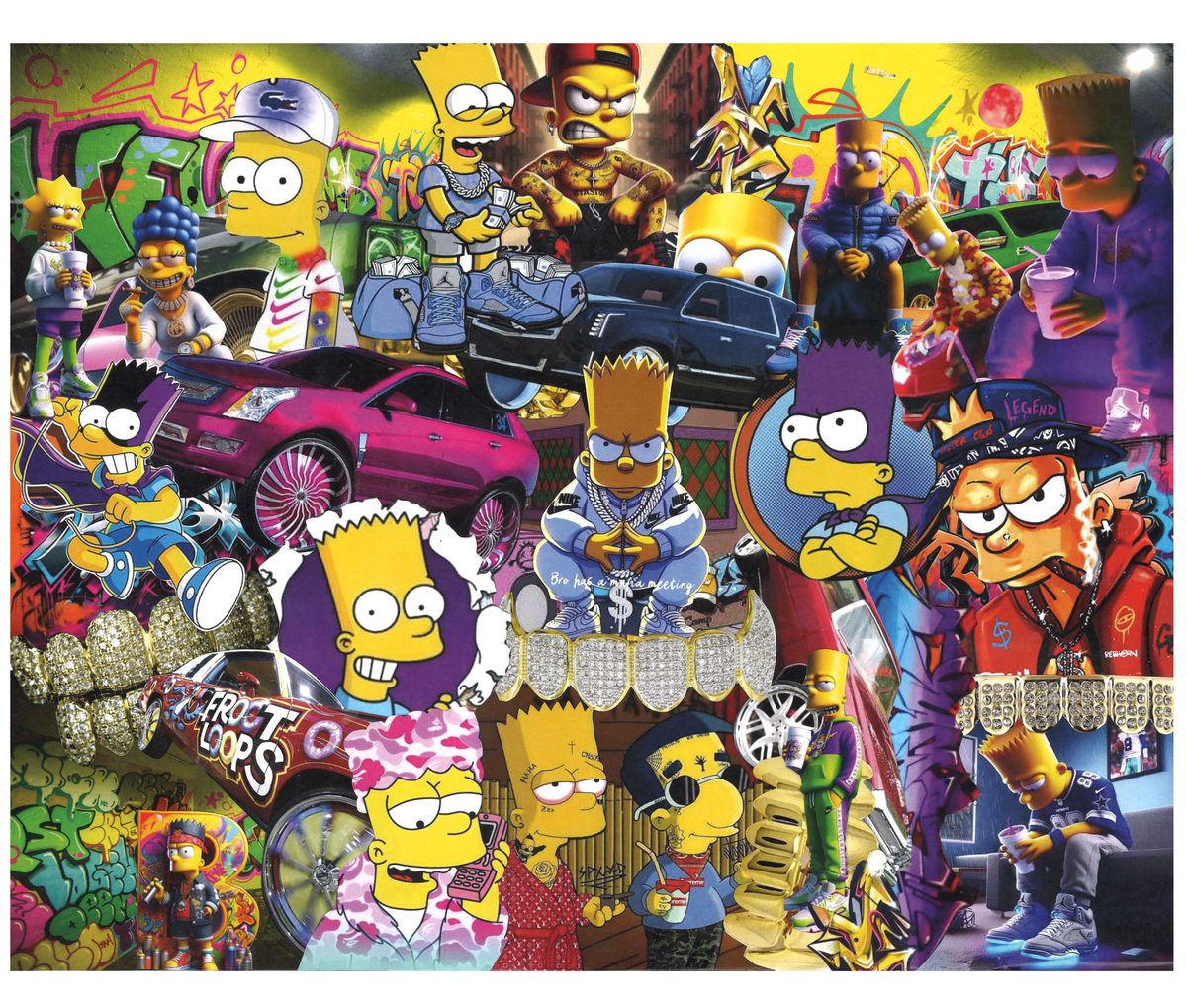 Simsonsons collage artwork
